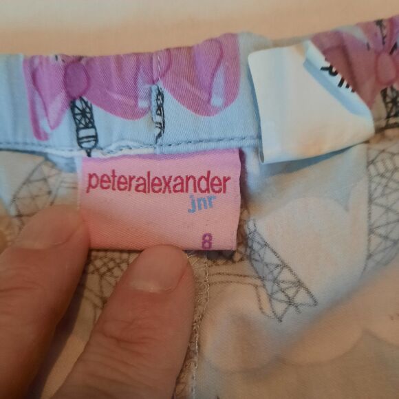 Peter Alexander Girls Eiffel Tower Shorts 8 - Picture 3 of 5